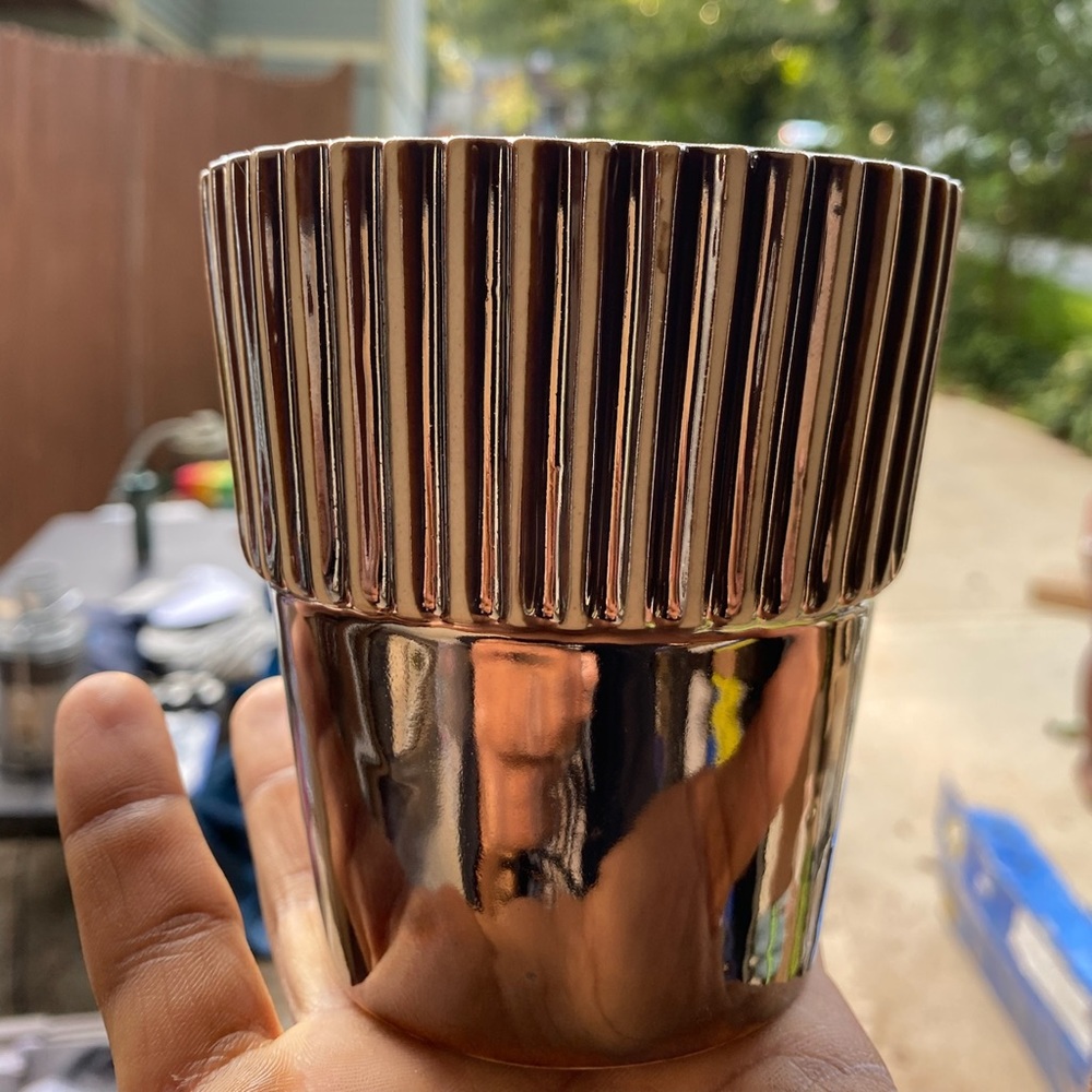 Copper Flower Pot